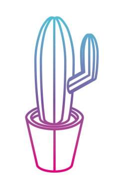 kaktüs houseplant izometrik simgesi