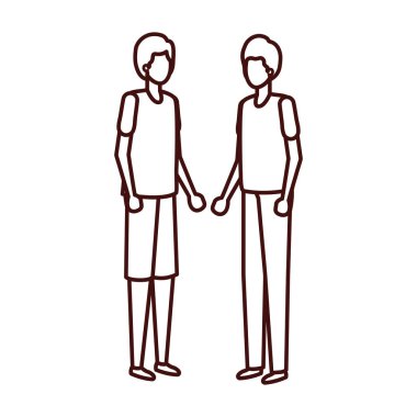 genç erkek avatar karakter ayakta