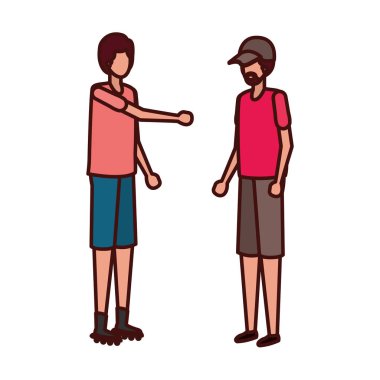 genç erkek avatar karakter ayakta