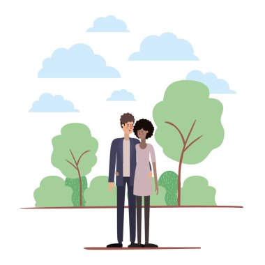 Park Avatars karakterler üzerinde çift