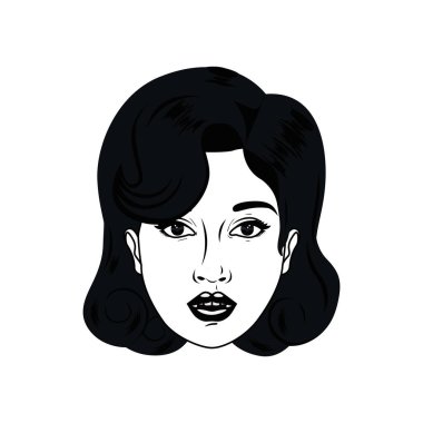 Genç kadın avatar karakter Başkanı