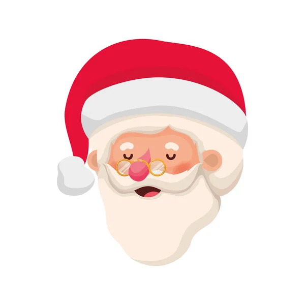 Head santa claus avatar character — Stock Vector