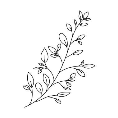 Yaprak ekoloji simgesine sahip dal