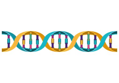 Bilim yatay DNA simge renkli