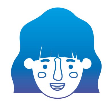 güzel ve genç kadın baş