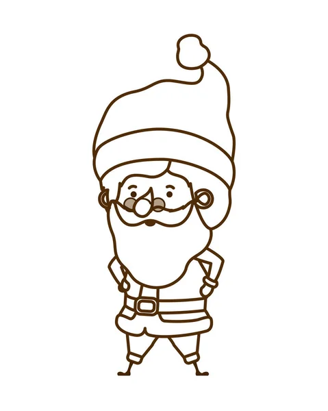 Santa claus personnage avatar en mouvement — Image vectorielle