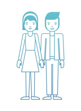 Çift avatar karakter simgeler