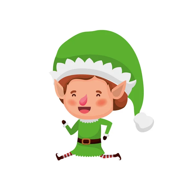 Elf mozgó avatar karakter — Stock Vector