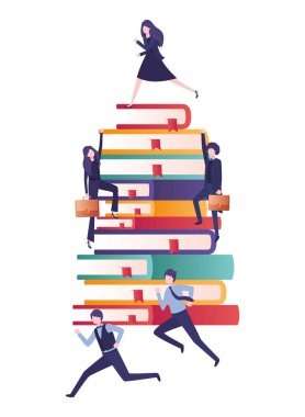 kitap avatar karakter ile iş grubu