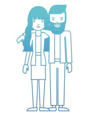 Çift avatar karakter simgeler