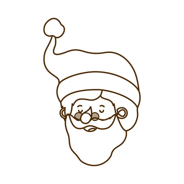 Kopf Santa Claus Avatar Charakter — Stockvektor