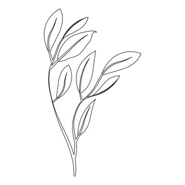 Yaprak ekoloji simgesine sahip dal