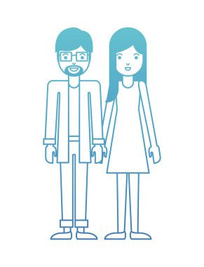 Çift avatar karakter simgeler