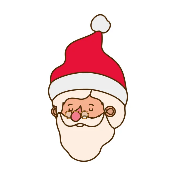 Tête santa claus avatar personnage — Image vectorielle