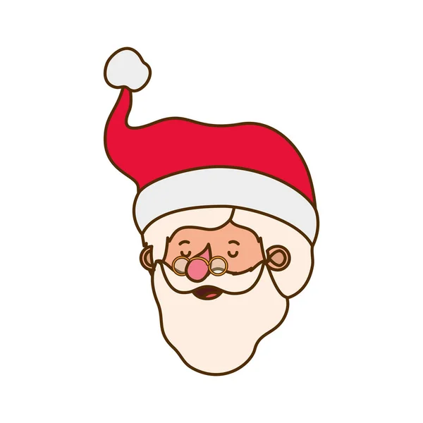 Kopf Santa Claus Avatar Charakter — Stockvektor