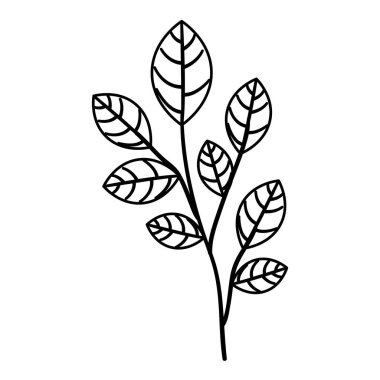 Yaprak ekoloji simgesine sahip dal