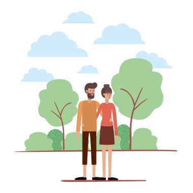 Park Avatars karakterler üzerinde çift