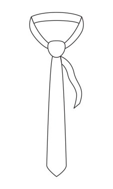 zarif kravat izole simgesi