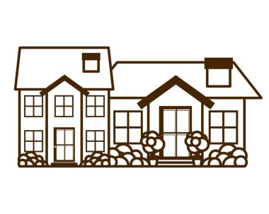 mahalle izole simgesi