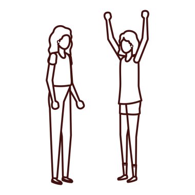 Genç kadının avatar karakter...