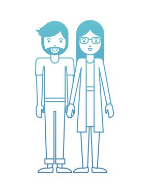 Çift avatar karakter simgeler