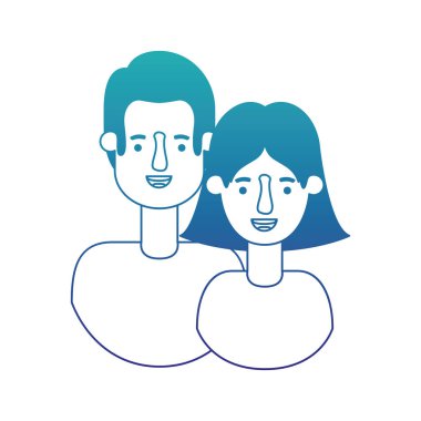 Çift avatar karakter simgeler