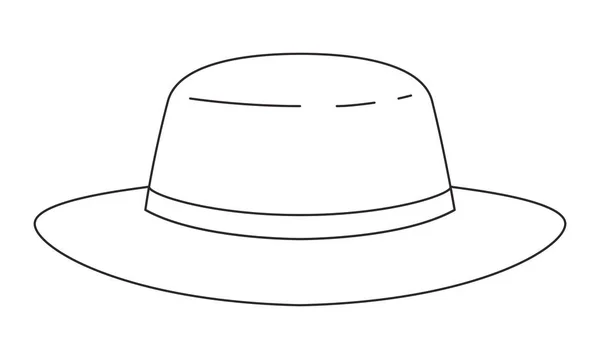 Icona cappello maschile elegante — Vettoriale Stock