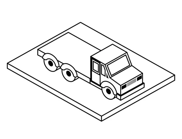 Ikone für Lastwagentransporte — Stockvektor