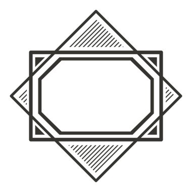 zarif Rhombus çerçeve dekoratif