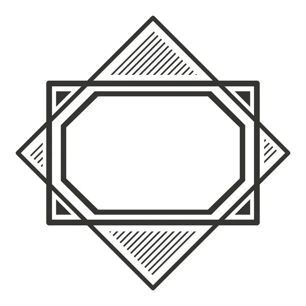 优雅的菱形框架装饰 — 图库矢量图片