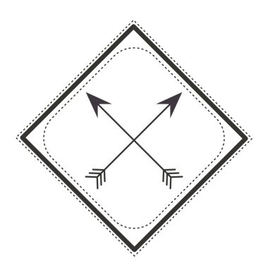 oklar ile Rhombus çerçeve