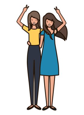 Genç kadın avatar karakter