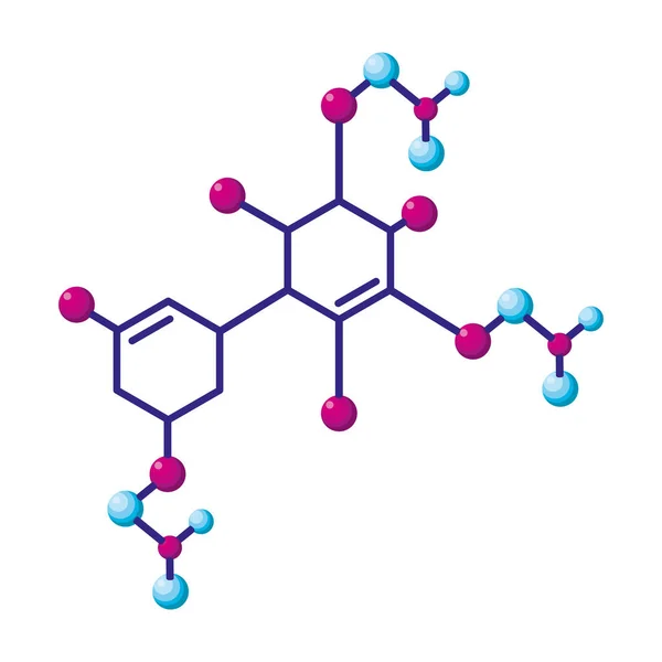 Δομή μοριακή επιστήμη εικονίδιο — Διανυσματικό Αρχείο