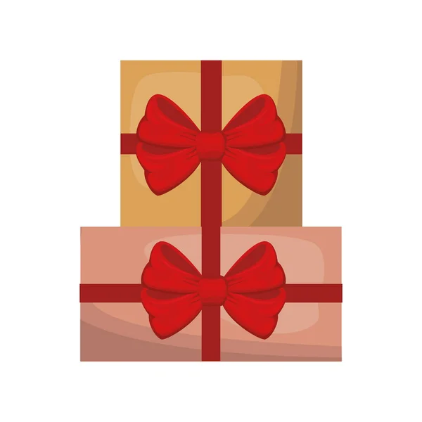 Подарункові коробки ізольовані значок — стоковий вектор