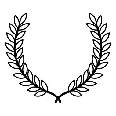 yaprakların çelenk taç simgesi