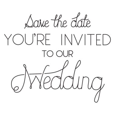 El yapımı yazı ile davet düğün