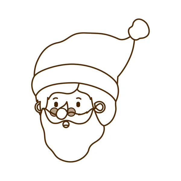Head santa claus avatar character — Stock Vector