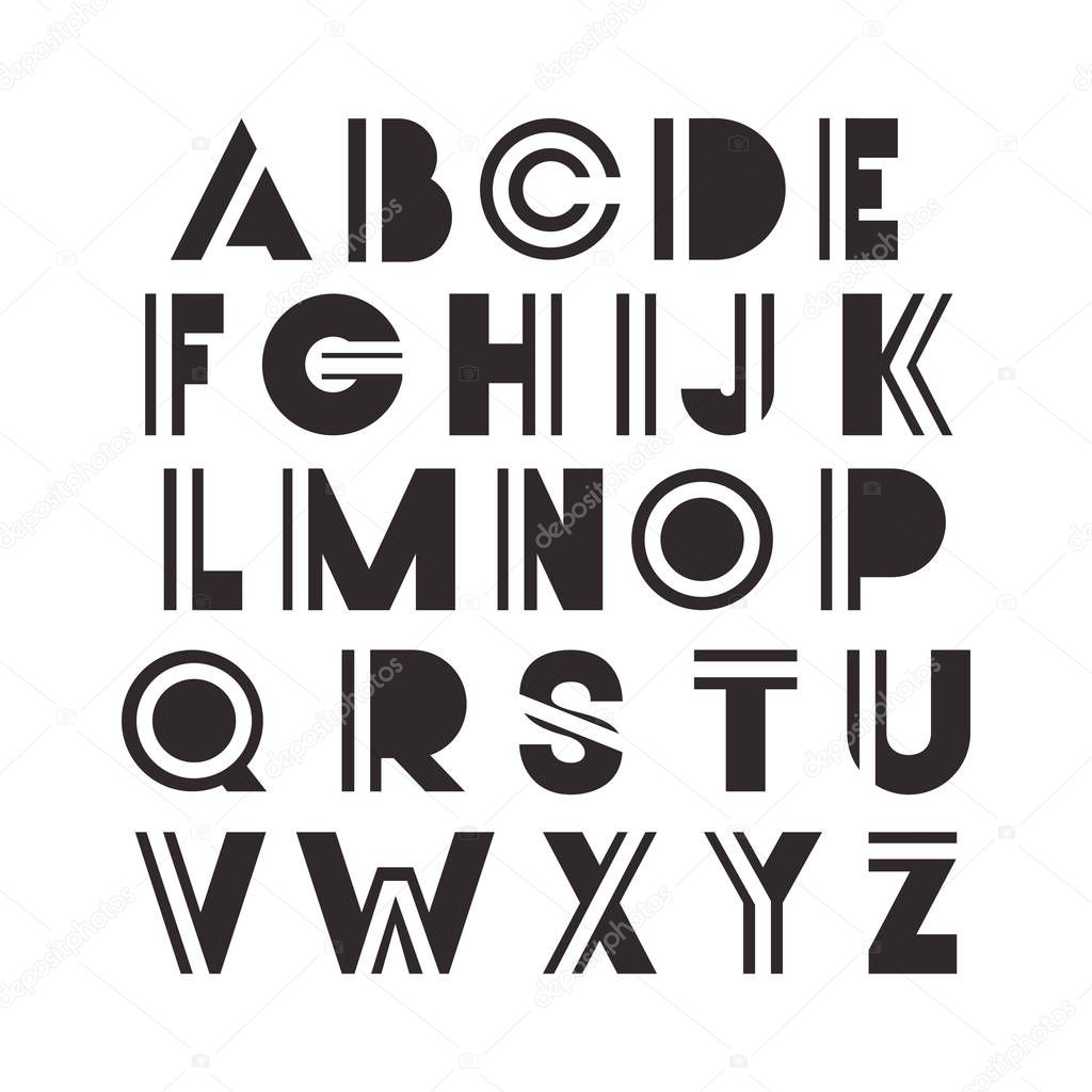 alphabet type font icons