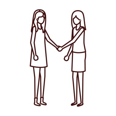 Genç kadının avatar karakter...