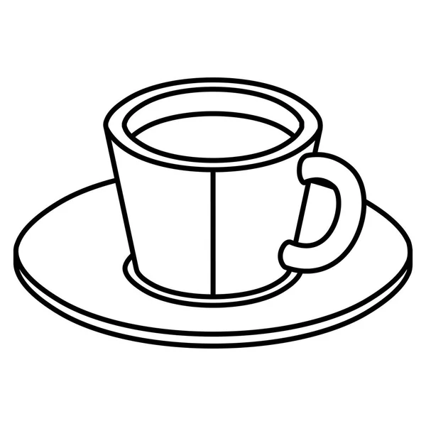Xícara de café ícone isométrico —  Vetores de Stock