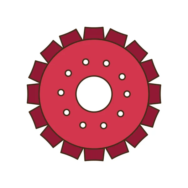 Motor redskap isolerad ikon — Stock vektor