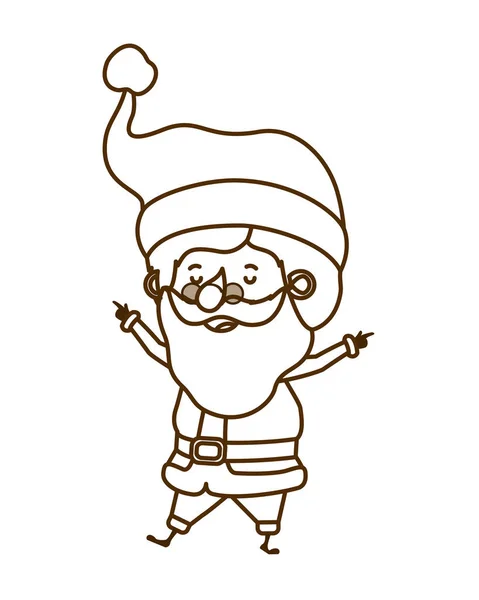 Santa claus personagem avatar em movimento — Vetor de Stock