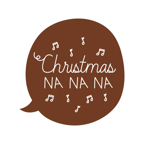 Speech Bubble met kerst bericht icoon — Stockvector