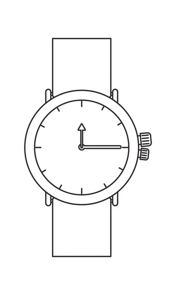 남성 손목 시계 고립 된 아이콘 — 스톡 벡터