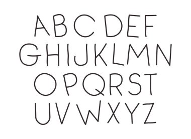 alfabe türü yazı tipi simgeleri