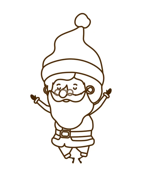 Santa claus personnage avatar en mouvement — Image vectorielle