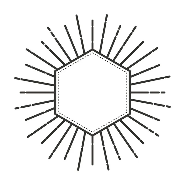 Cadre classique avec éclatement — Image vectorielle