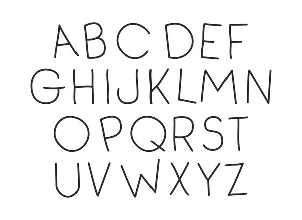 Type d'alphabet icônes de police — Image vectorielle