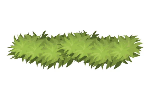 绿色花环隔离图标 — 图库矢量图片