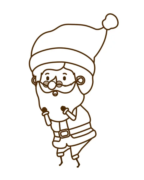Santa Claus mozgó avatar karakter — Stock Vector